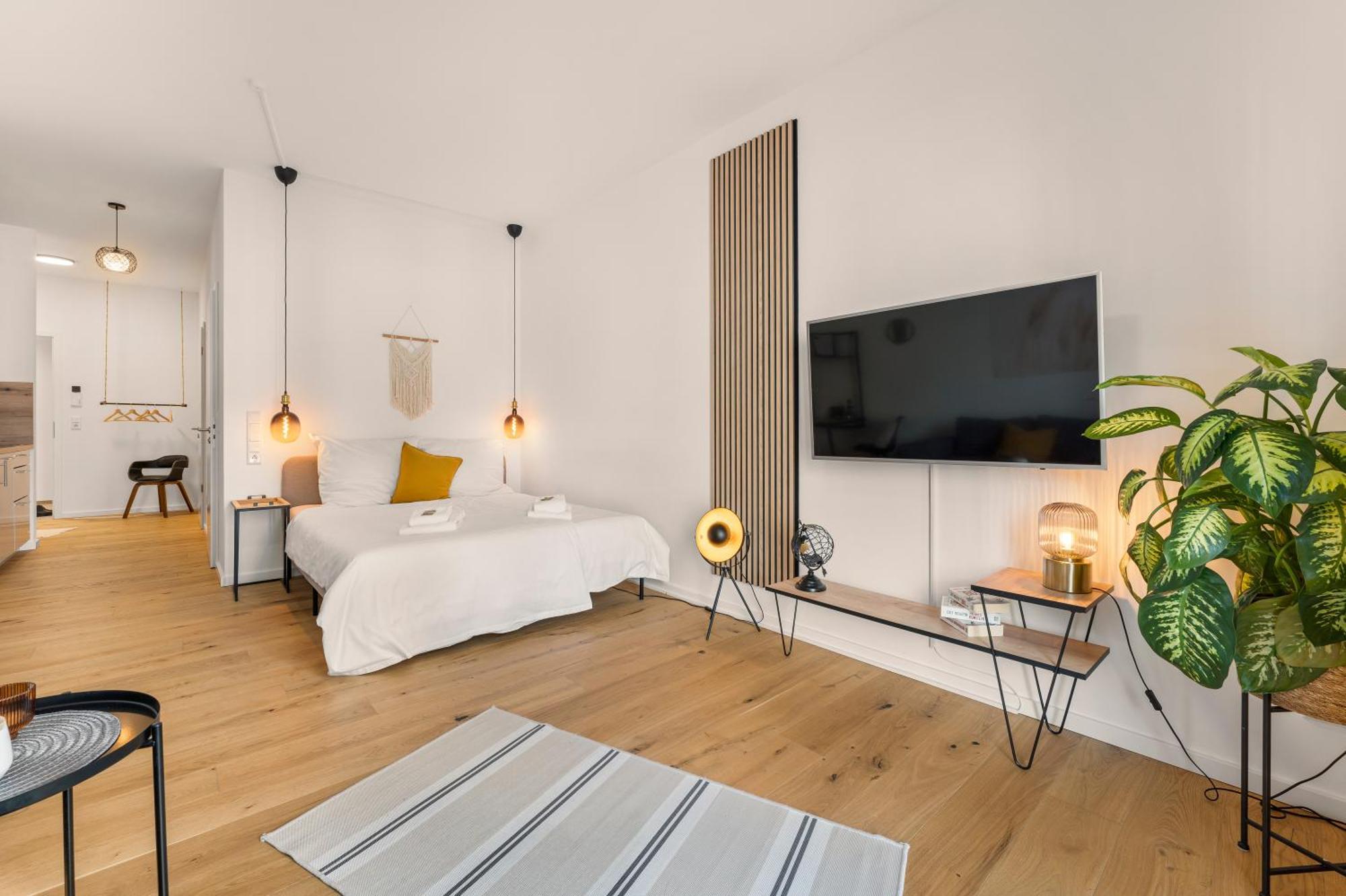 Modernes Apartment Im Kaiserkiez Olsztyn Bagian luar foto