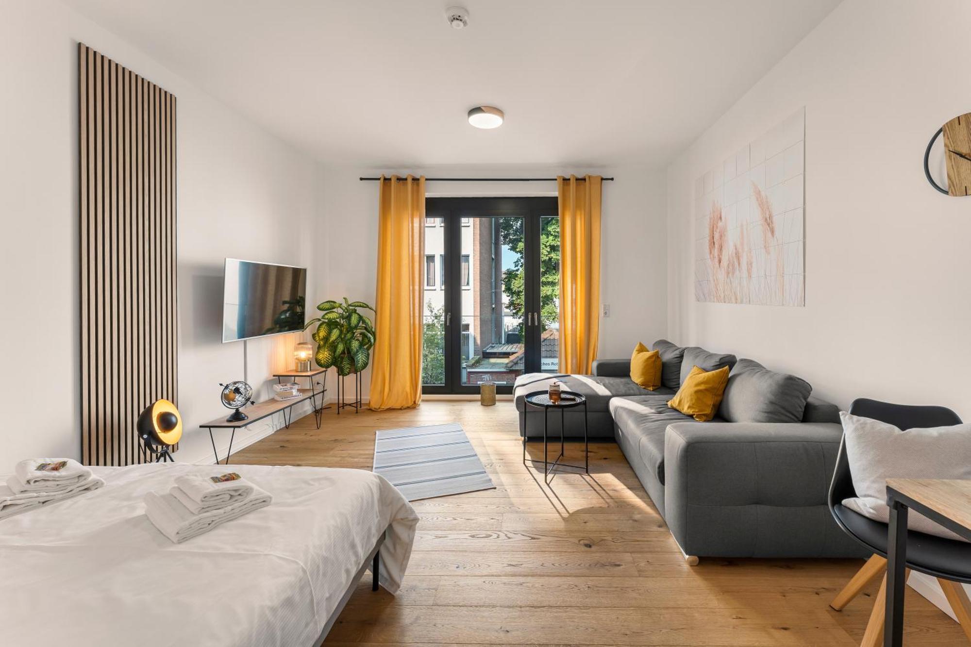 Modernes Apartment Im Kaiserkiez Olsztyn Bagian luar foto