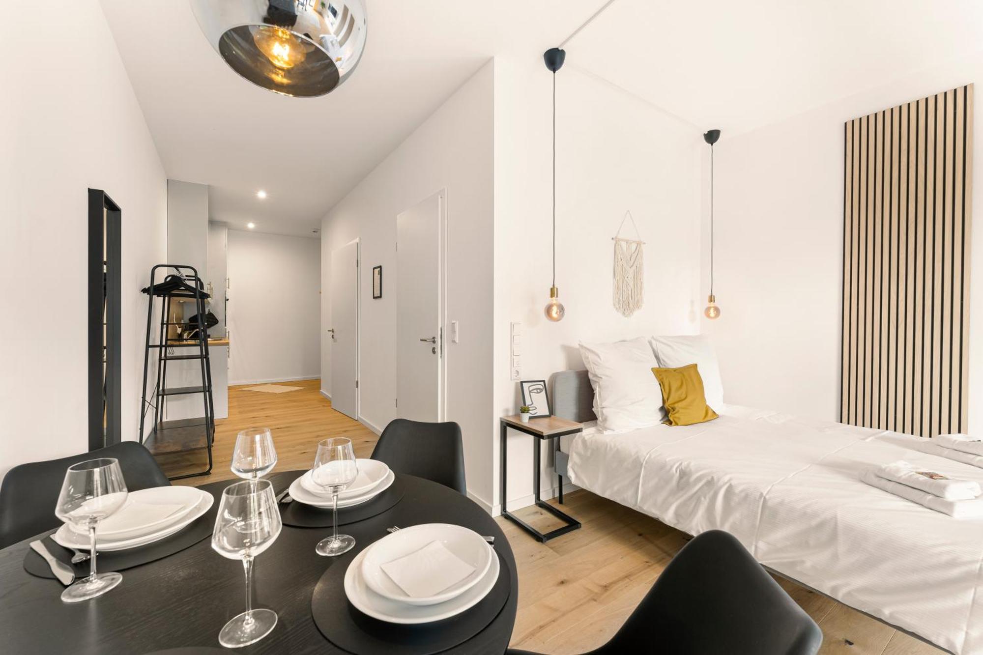 Modernes Apartment Im Kaiserkiez Olsztyn Bagian luar foto