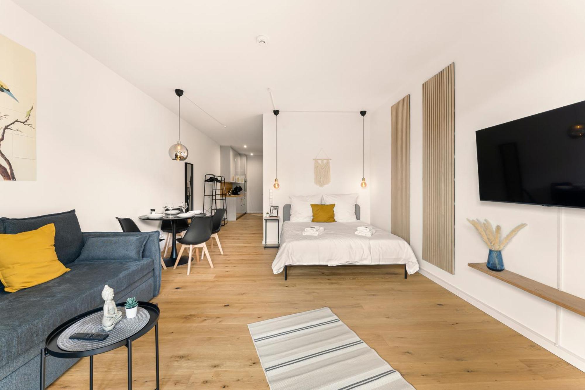 Modernes Apartment Im Kaiserkiez Olsztyn Bagian luar foto