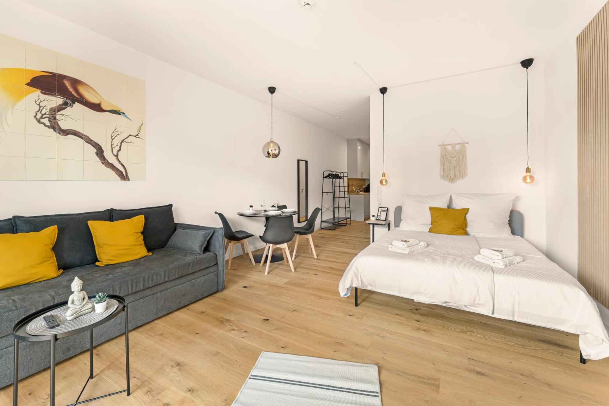 Modernes Apartment Im Kaiserkiez Olsztyn Bagian luar foto