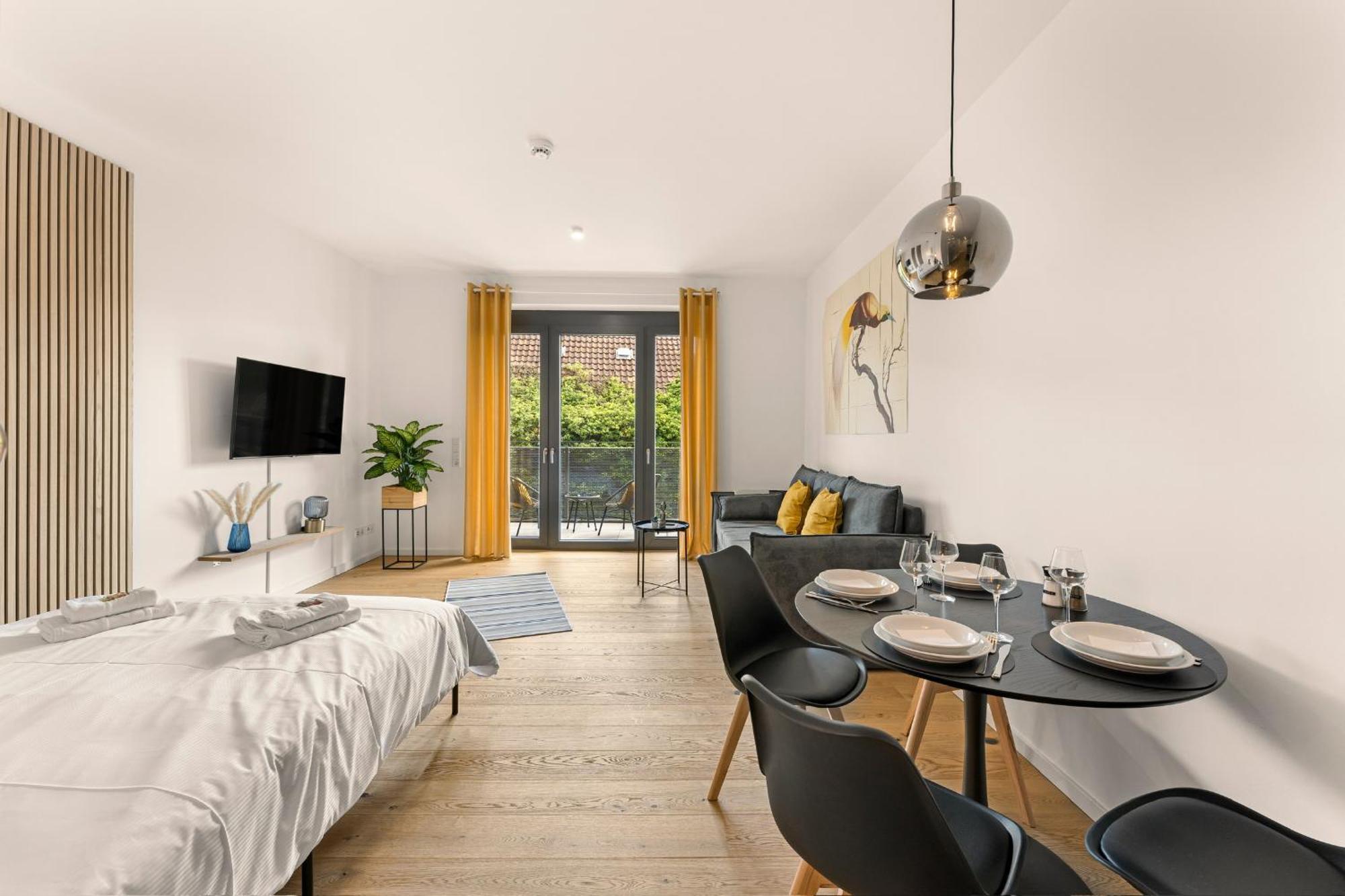 Modernes Apartment Im Kaiserkiez Olsztyn Bagian luar foto